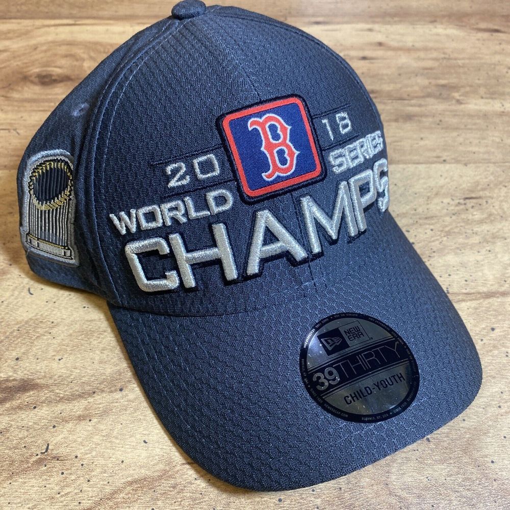 Boston Red Sox 2018 World Series Champs Fitted Youth Hat New Era 39Thirty